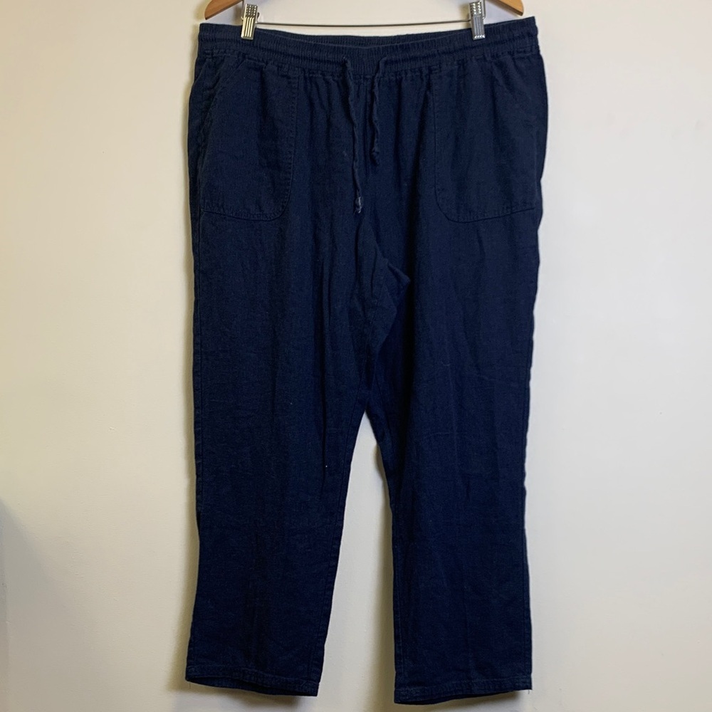 Sunday Navy Drawstring Casual Joggers
